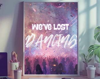 Impresión de la letra de Fred Again / Póster de We've Lost Dancing (Descarga digital)