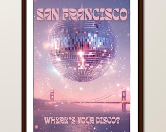 San Francisco Disco Poster | Dom Dolla Lyric Art (Digital Download)