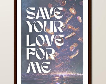 Póster lírico de Dom Dolla: "Guarda tu amor para mí"