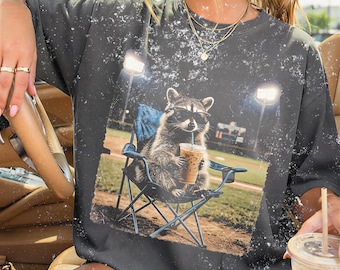 Funny Raccoon Baseball Softball PNG | Ballfield Tournament Mama Design | Home Run Sports Mom Shirt PNG | Game Day Sublimation Download