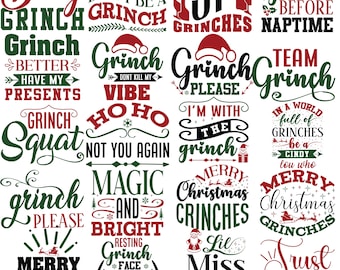 The Grinch SVG PNG Files | Grinch Christmas Svg | Cricut & Silhouette Cut Files | Unique Holiday Design | Instant Digital Download