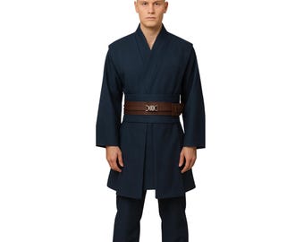 Herren Dark Jedi Tunika-Kostüm mit Gürtel