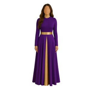 slim fit dress slacks Adult Unisex Solid Metallic Praise Dance Sash (14741) – Movement Connection main image 1