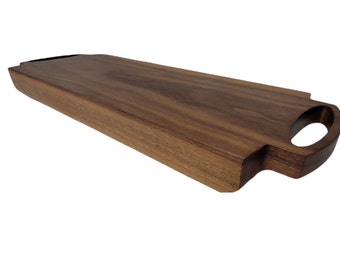 Walnut Charcuterie Board Custom Sizes Plank Cheese Board Serving Board With Handle