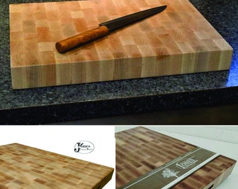 Custom Cutting Board Maple End Grain Butcher Block