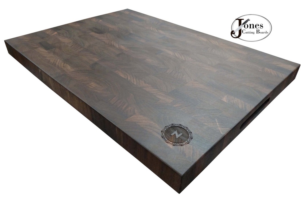Engraved Walnut End Grain Cutting Board Large Wedding Gift Handmade ...