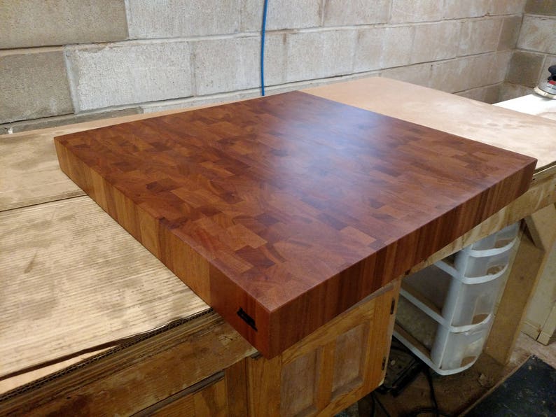 Custom Cutting Board Mahogany End Grain Butcher Block Etsy
