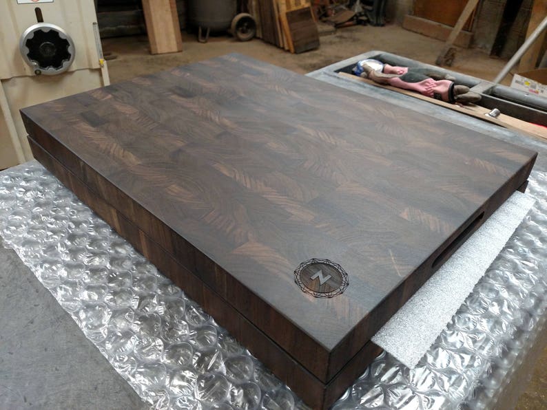 Walnut End Grain Cutting Board Large Butcher Block FREE USA SHIPPING JonesCuttingBoards image 2