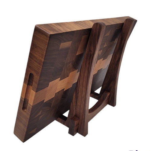 Cutting Board Stand Cutting Board Display Stand Serving Etsy