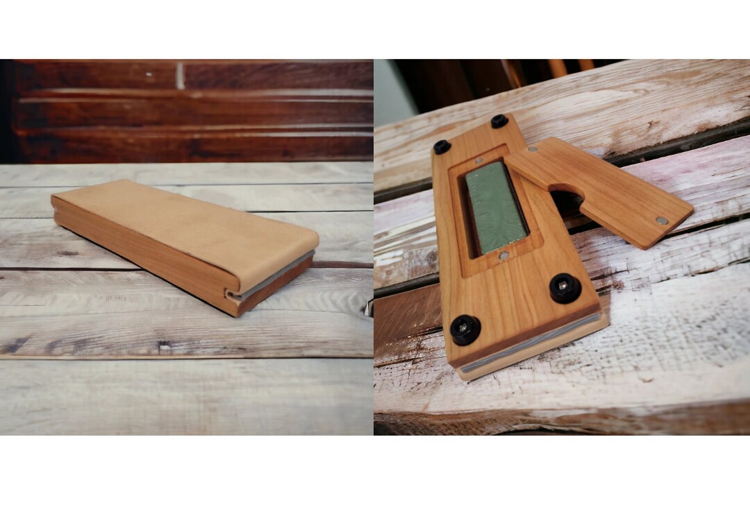 Kangaroo Leather, Knife Strop, Chef Knife Sharpening Strop, Leather