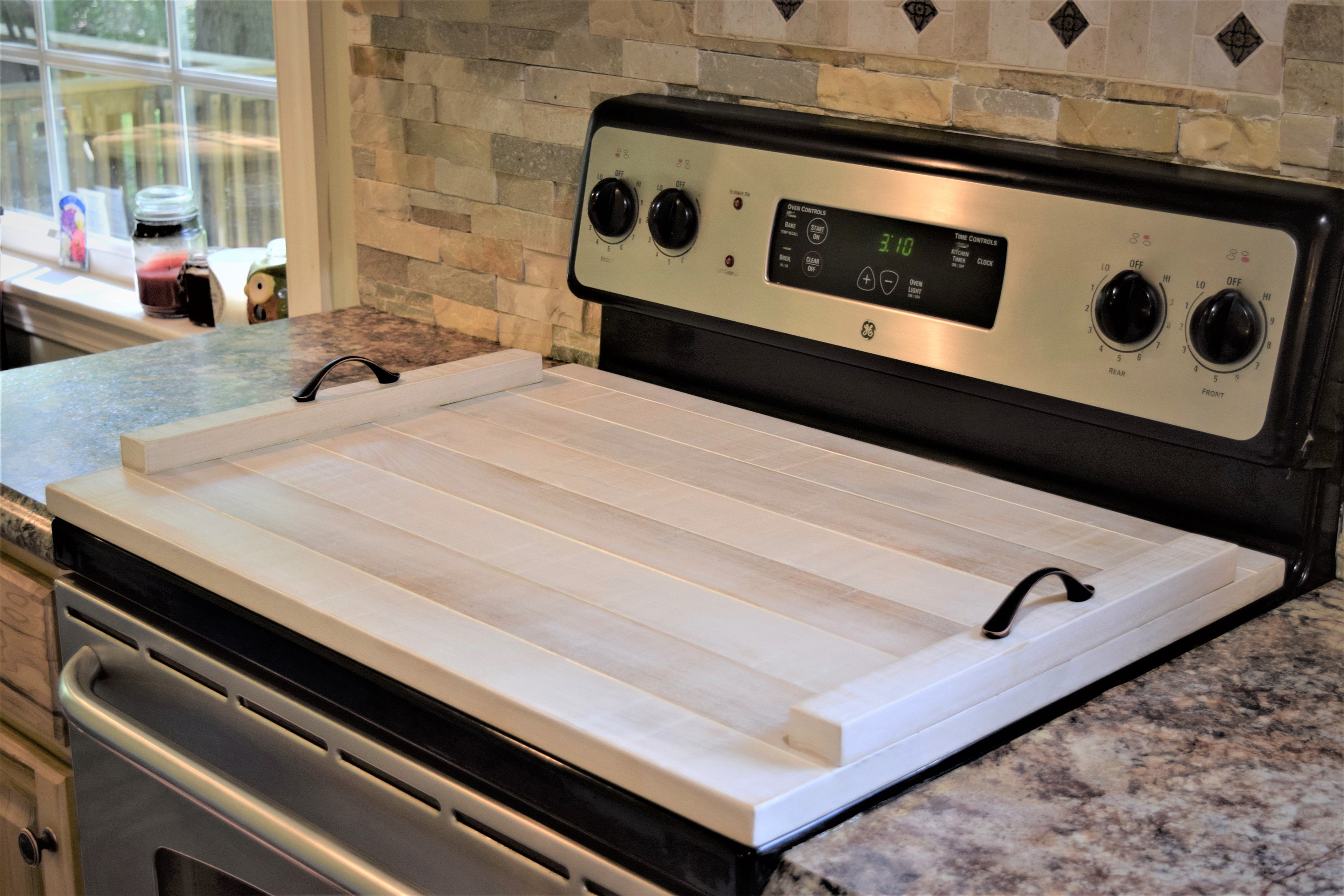 Stove Top Cover Custom Wood Stove Cover PersonalizedHARDWOOD Etsy