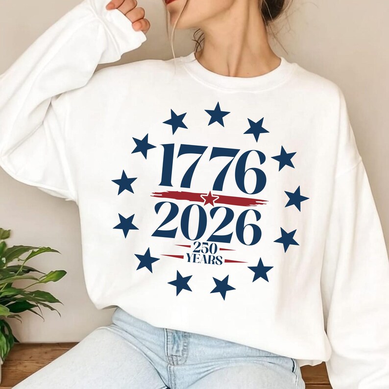 America 1776-2026 Svg, Usa 250th Anniversary Png Svg, Patriotic Design, 4th Of July Shirt Png, Independence Day, Cut File, Digital Download