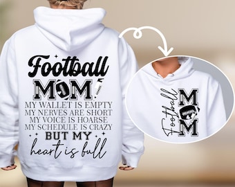 Football Mom SVG, My Wallet Is Empty, Cut Files (Digital Download)