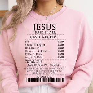 Jesus Paid It All Svg Png,  Jesus Loves Me Png Wall Art, Christian Shirt Designs Png, Sublimation Worship Designs, Christian Png
