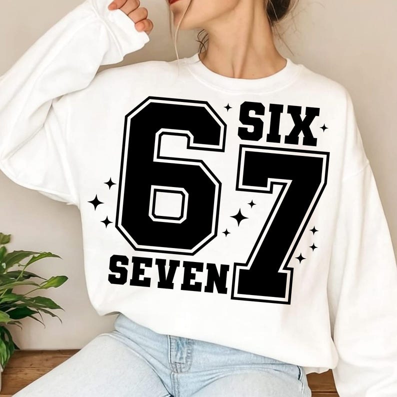 Six Seven Svg Png, Funny Svg, Six Seven Shirt, 6 7 Svg, Viral Phrase Meme Svg, Funny Saying, Funny 6 7, Cut File For Cricut, Sublimation, Sarcastic Svg, Six Seven, Inspirational Quote, Digital Download