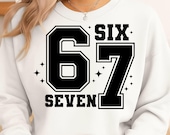 Six Seven Svg Png, Funny Svg, Six Seven Shirt, 6 7 Svg, Viral Phrase Meme Svg, Funny Saying, Funny 6 7, Cut File For Cricut,Digital Download