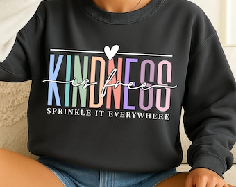Kindness Is Free Svg Png, Motivational Sublimation, Self Love Positive Shirt Design, Mental Health Png, Be Kind Inspirational Quote