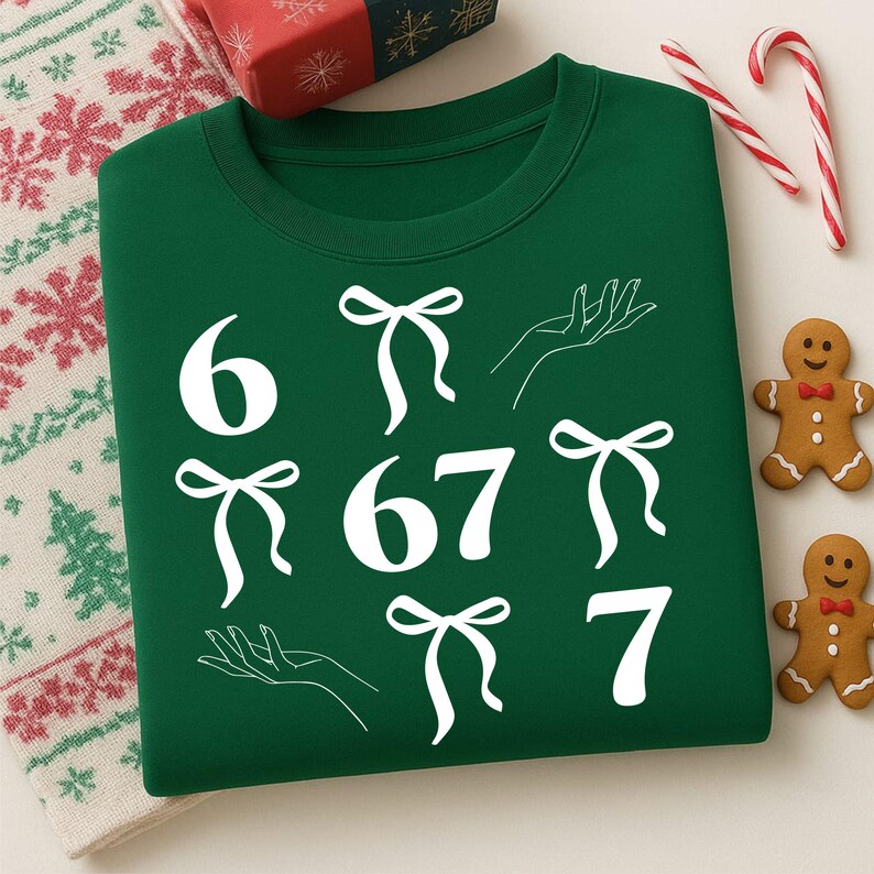 67 Meme Svg, Cute 67 Svg, Six Seven Svg, Six Seven Shirt, Coquette Bow Svg, Sarcastic Svg, Halloween Svg, Cut File For Cricut, Gift For Her