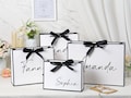 Personalized Bridesmaid Gift Bags,Ribbon Tie Rope Gift Bag,Thank You Gift Bags,Wedding Party Gift Bags,Birthday Gift Bags,Bridal Party Favor