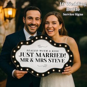 Wedding Bottle Service Sign for Wedding, Marquee Reception Sign Template, Wedding Marquee Entrance Sign, Wedding Entrance Sign Decor image 2
