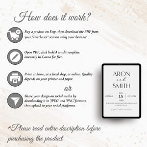 Trifold Hochzeitseinladung Vorlage, Gatefold Hochzeitseinladungen, Gefaltete Hochzeitseinladung, Foto Hochzeitseinladung, Gatefold Hochzeit einladen Bild 10