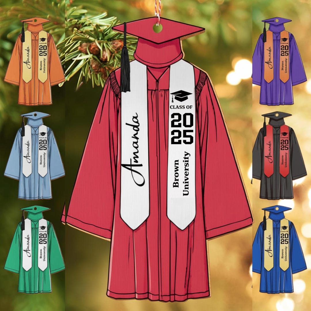Graduation Ornaments Class of 2025 - Personalized Graduation Ornament ...