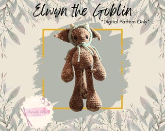 Patrón de crochet de Elwyn el duende