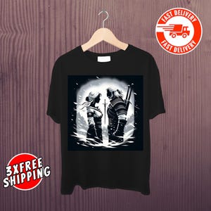 リヴィアのゲラルト ウィッチャーTシャツ：レトロビデオゲームTシャツ