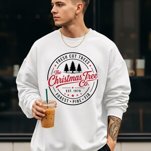 Weihnachtsbaum Sweatshirt| Tannenbaum Weihnachten Pullover| Vintage Christmas Tree Design| Weihnachtsbaum Farm| Retro Winter| DE