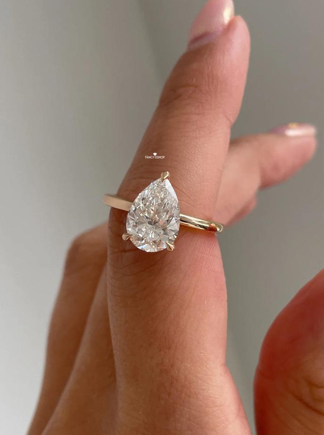 4 Carat IGI Certified F/VS1 Pear Shape Excellent Cut Lab Grown Diamond ...