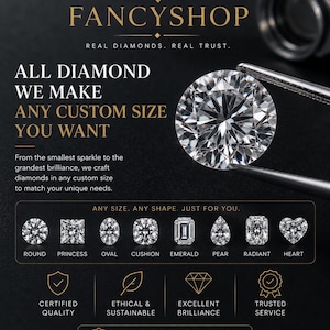 1-5 Carat Lab Grown Diamond, Loose Diamond, All Cuts, EFG Color, Vs-Vvs Clarity, igi Certified image 6