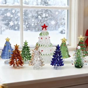 Handmade Stained Glass Christmas Tree,Personalized Glass Christmas Decor,Mini Christmas Tree,Christmas Gift,Best Friend Gifts,Xmas Gift