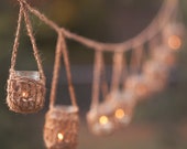 Garland of Rustic Mason Hangers
