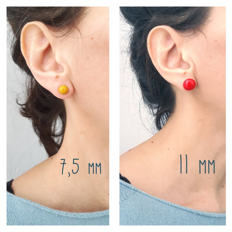 Sage Green Stud Earrings Sage Earrings Sage Green Fused Etsy