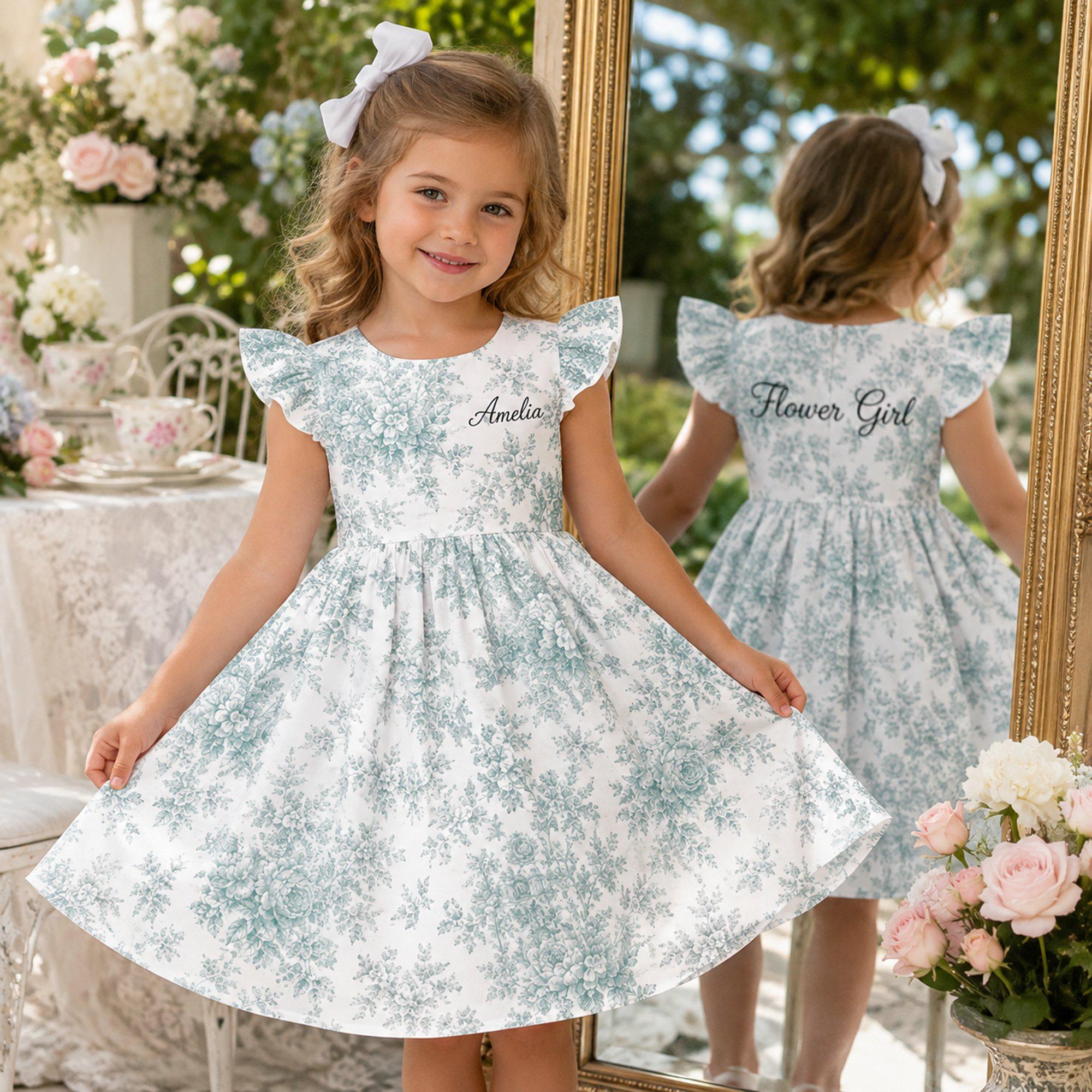 Toile De Jouy Toddler Dress - Etsy