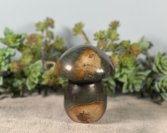 Large Earthy Ocean Jasper Mushroom