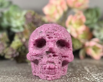 Honeycomb Ruby Crystal Skull