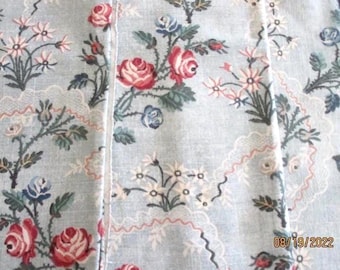 Tres cuadrados de tela Waverly, colección Provincial Estate, tapicería de almohadas vintage Cottagecore, 67 x 67 cm