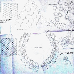 10 patrones de papel extragrandes para el Día de la Mujer, sin usar, para colchas, apliques, bordados, velas, suministros de costura, 87,5 x 112,7 cm