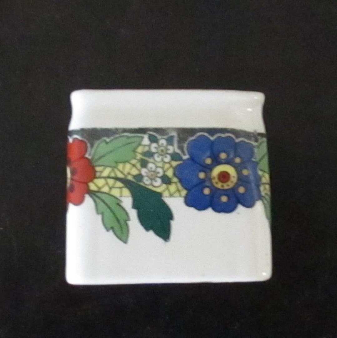 Antique Square Porcelain Cube Teapots Ltd. Miniature Patented Etsy