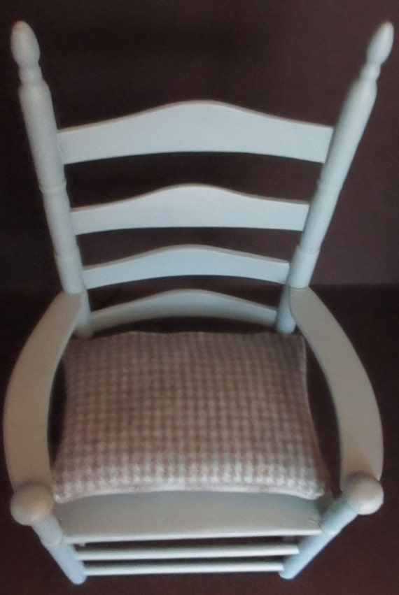 Hand Painted Doll Furniture Chair Ladder Back Wooden Chairs Etsy