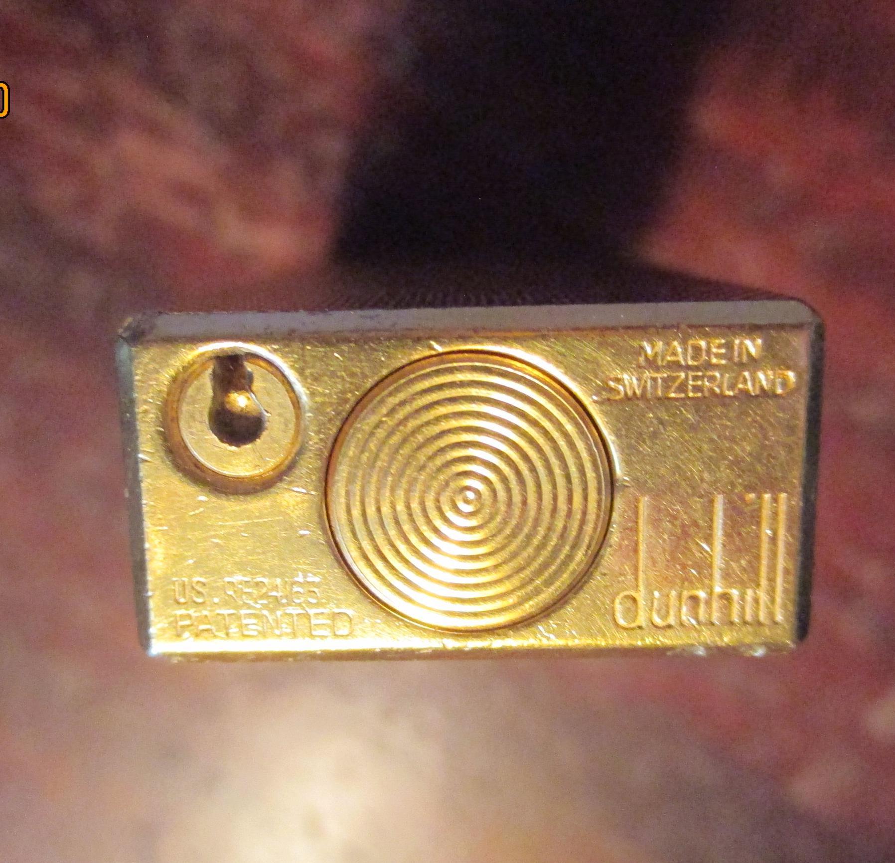 Vintage Dunhill Rollagas Lighter RE24163 Made in Switzerland 