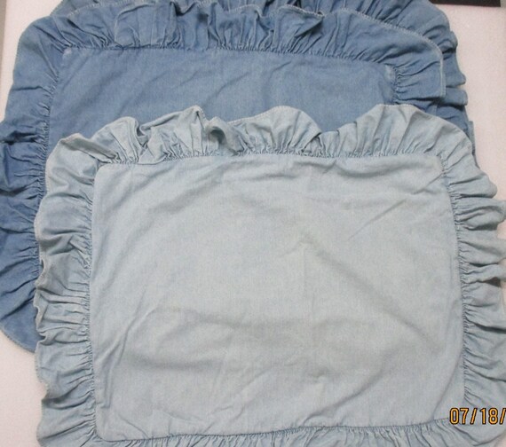 Ralph Lauren Bedding Denim Ruffled 
