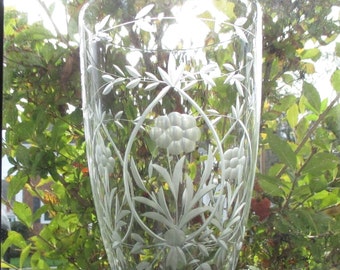 Vintage Etched Glass Sconce Chimney Replacement Part Home Decor Wall Lighting