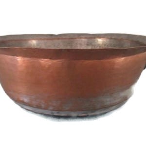 Antique Copper Strainer: Hand Pierced Tin-Lined Colander