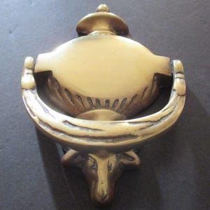 Brass Door Knocker Vintage Sheep Head Knockers Solid Brass Farmhouse Decor Classic Country Rural English Countryside