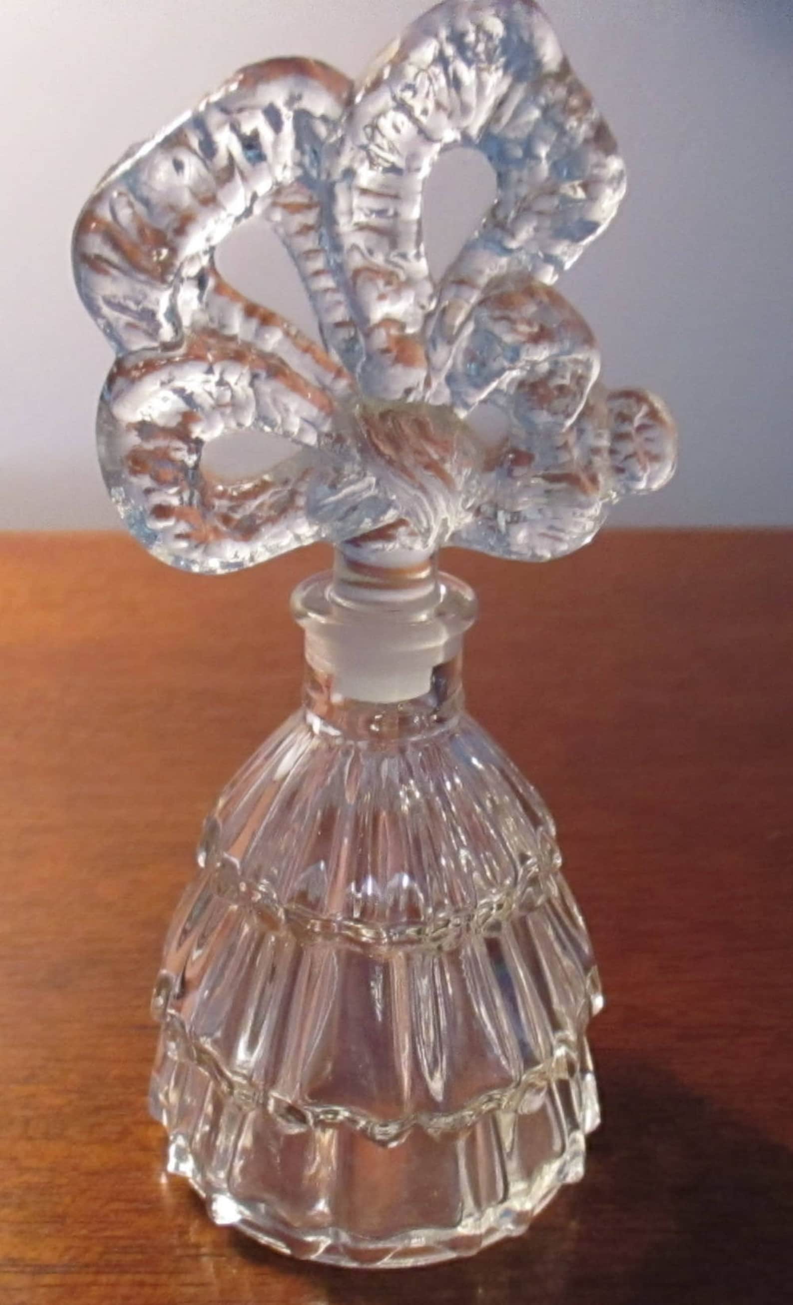 Perfume Bottle Vintage Glass Perfumes Decanter Dresser Etsy
