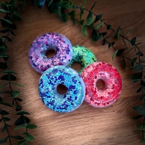Palpadora sensorial con forma de donut | Juguete antiestrés para aliviar la ansiedad y la tendencia a pellizcarse la piel | Apoyo para personas con TDAH/autismo | Regalo antiestrés hecho a mano