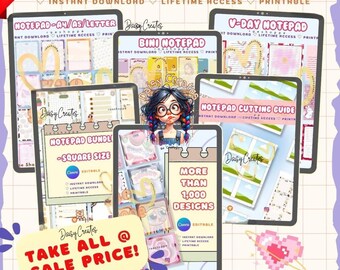 Notepad Design Bundle: 1000+ Canva Templates (Digital Download)