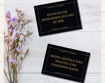 30 Affirmation Cards for Self-Love & Self-Worth | Positive Sayings Cards | Mindfulness, Motivation, and Healing | PDF and JPG Digital Download